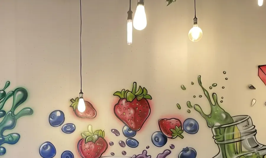 Everything Fresh mural — detail 1