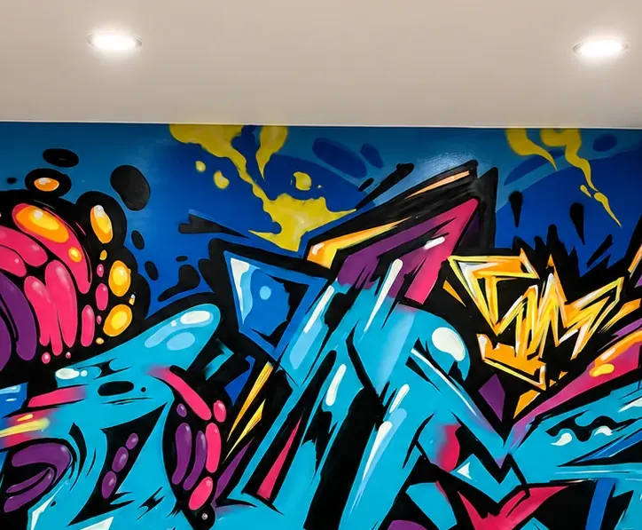 Wildstyle basement piece — detail 1